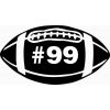 Custom Football (#99)