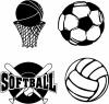 Soccer, Volleyball, Basketball, Softball
